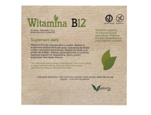 Witamina B12, naturalna witamina B12 w proszku 6,6 g 90 porcji